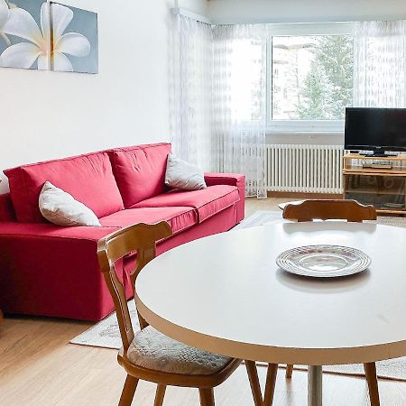 Zentrale Wohnung In St. Moritz Mit Grossem Balkon 外观 照片