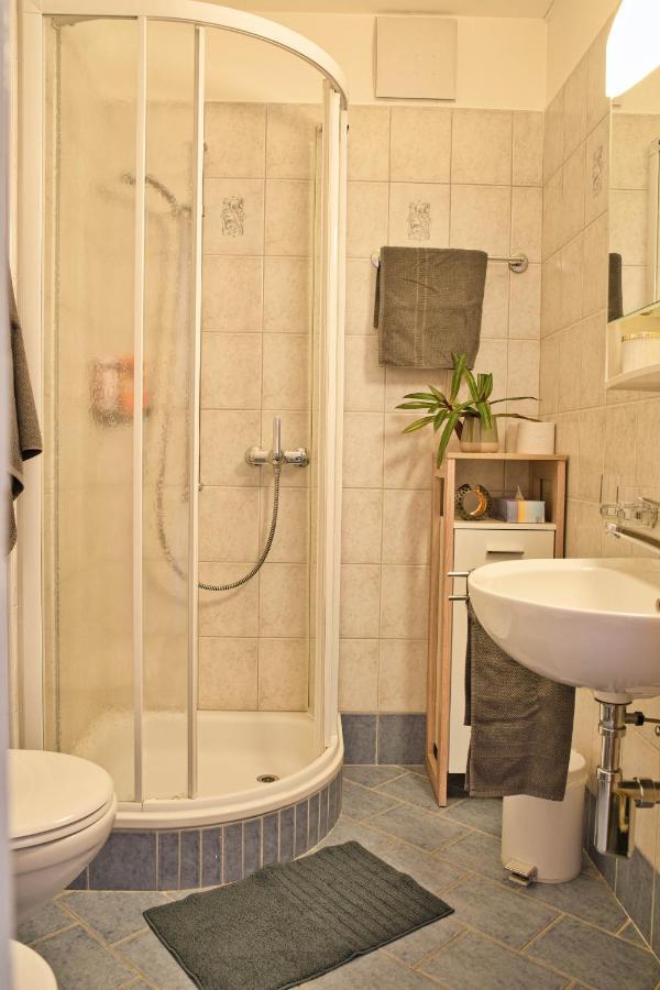 Zentrale Wohnung In St. Moritz Mit Grossem Balkon 外观 照片